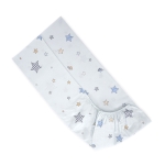 Чаршаф с ластик Lorelli - Bear with Swing, 60 x 120 x 15 cm, Син