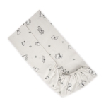 Чаршаф с ластик Lorelli - Jungle, 70 x 140 x 15 cm, Бежов