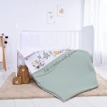 Бебешки спален комплект от 3 части Lorelli - Cosy, Little Rabbits, Сив