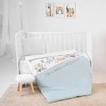 Спален комплект Lorelli - Cosy, Happy Friends, 5 части, Син