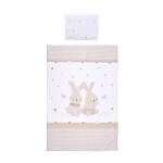Спален комплект Lorelli - Hunny Bunny, 3 части, Бежов