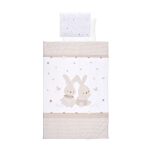 Бебешки спален комплект Lorelli - Honey Bunny, 4 части, Бежов