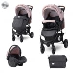 Детска комбинирана количка 2 в 1 Lorelli - Daisy Set, розова