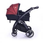 Комбинирана детска количка Lorelli - Adria, Black & Red