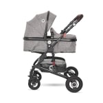 Комбинирана детска количка Lorelli - Alba Premium Set, Steel grey
