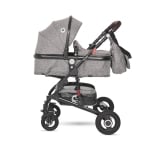 Комбинирана детска количка Lorelli - Alba Premium Set, Steel grey