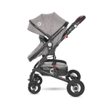 Комбинирана детска количка Lorelli - Alba Premium Set, Steel grey