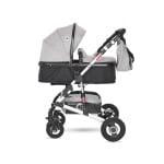 Комбинирана детска количка Lorelli - Alba Premium Set, Steel grey