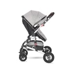 Комбинирана детска количка Lorelli - Alba Premium Set, Steel grey