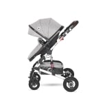 Комбинирана детска количка Lorelli - Alba Premium Set, Steel grey