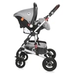 Комбинирана детска количка Lorelli - Alba Premium Set, Steel grey
