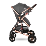 Комбинирана детска количка Lorelli - Alba Premium Set, Steel grey