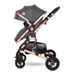 Комбинирана детска количка Lorelli - Alba Premium Set, Steel grey