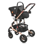 Комбинирана детска количка Lorelli - Alba Premium Set, Steel grey