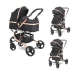 Детска комбинирана количка Lorelli - Alba Classic, Black