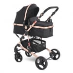 Детска комбинирана количка Lorelli - Alba Classic, Black