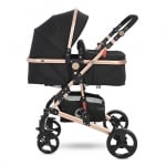 Детска комбинирана количка Lorelli - Alba Classic, Black