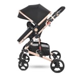 Детска комбинирана количка Lorelli - Alba Classic, Black