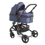 Детска комбинирана количка Lorelli - Alba Classic, Black