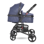 Детска комбинирана количка Lorelli - Alba Classic, Black