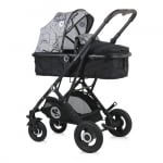 Комбинирана количка Lorelli - Sena Set, Black Marble