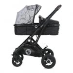 Комбинирана количка Lorelli - Sena Set, Black Marble