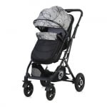 Комбинирана количка Lorelli - Sena Set, Black Marble