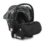 Комбинирана количка Lorelli - Sena Set, Black Marble