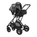 Комбинирана количка Lorelli - Sena Set, Black Marble