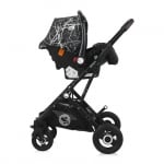 Комбинирана количка Lorelli - Sena Set, Black Marble