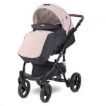 Комбинирана количка 2в1 Lorelli - Rimini Premium, Black Jasper