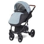 Комбинирана количка 2в1 Lorelli - Rimini Premium, Black Jasper