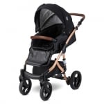 Комбинирана количка 2в1 Lorelli - Rimini Premium, Black Jasper