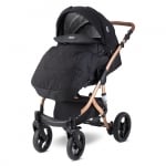 Комбинирана количка 2в1 Lorelli - Rimini Premium, Black Jasper