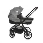 Комбинирана количка 3 в 1 Lorelli - Ramona, Luxe Black