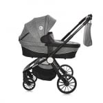 Комбинирана количка 3 в 1 Lorelli - Ramona, Luxe Black