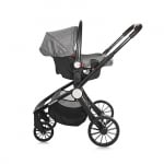 Комбинирана количка 3 в 1 Lorelli - Ramona, Luxe Black