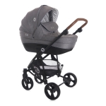 Детска комбинирана количка 3 в 1 Lorelli - Crysta, Opaline Grey