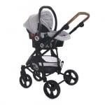 Детска комбинирана количка 3 в 1 Lorelli - Crysta, Opaline Grey