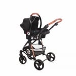 Детска комбинирана количка 3 в 1 Lorelli - Crysta, Opaline Grey