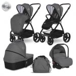 Комбинирана количка 3 в 1 Lorelli - Infinity, Black Diamonds