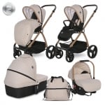 Комбинирана количка 3 в 1 Lorelli - Infinity, Black Diamonds