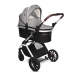 Комбинирана количка 3 в 1 Lorelli - Glory, Opaline Grey