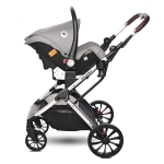 Комбинирана количка 3 в 1 Lorelli - Glory, Opaline Grey