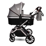 Комбинирана количка 3 в 1 Lorelli - Glory, Opaline Grey