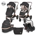 Комбинирана количка 3 в 1 Lorelli - Glory, Opaline Grey