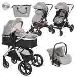 Комбинирана количка Lorelli - Viola Set, Pearl Beige