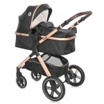 Комбинирана количка Lorelli - Viola Set, Black Diamonds