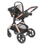 Комбинирана количка Lorelli - Viola Set, Black Diamonds