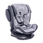 Столче за кола Lorelli - Aviator SPS IsoFix, 360°, Black & Light Grey